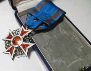 Румыния Орден Короны серебро офицер в родной коробке