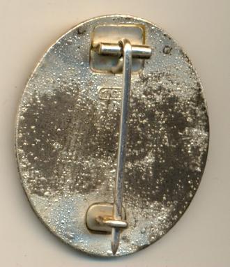 ранение в серебре клеймо "107",Carl Wild, Hamburg