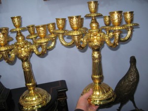 Канделябры серебро , в люксе