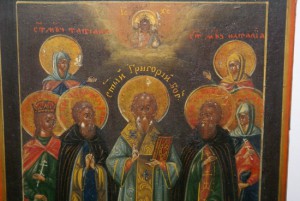 Икона Семь Святых с окладом (Татьяна, Наталья, Александра..)