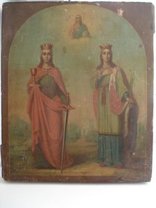 икона [св.Варвара и св.Екатерина] продажа