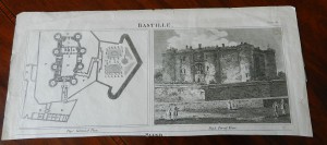 Гравюра Бастилия 1817г.
