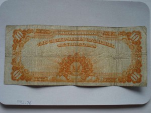 10 долларов 1922г.Gold Certificate