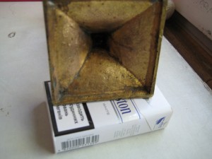 Подсвечник, бронза, старинный.
