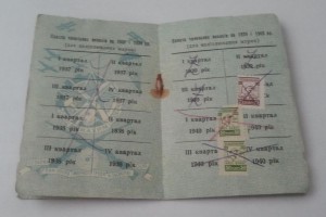 ТСОАВИАХИМ 1939 г Членский билет