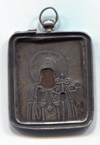 Икона "Св. Митрофан Воронежский".Серебро 84.