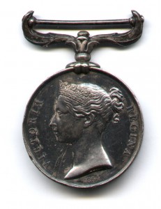 За Крымскую войну 1854 г. Британская медаль в серебре