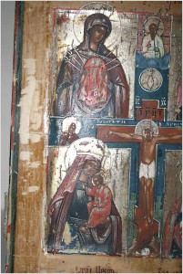 Икона Коронование Богородицы. 44х34х3,2 см.