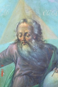 Икона Коронование Богородицы. 44х34х3,2 см.