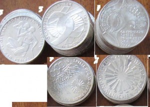 монеты ФРГ 10 марок серебро