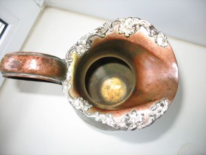 Кувшин,медь,серебрение.