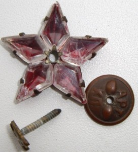 звезда - кокарда "хрустальная"