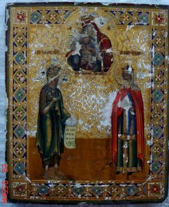 Икона Св. Иоанн Предтеча и Св. равноапостольная кн. Ольга.
