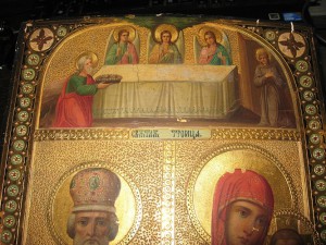 Икона трехчастная