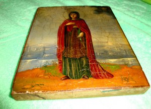 Икона Св.Васса + печать. Редкость.