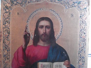 икона [Господь Вседержитель] сусальное золото,большой размер