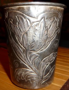 Стакан серебрянный. 1772г.