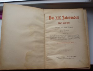 Hans Kraemer, das XIX Jahrhundert in Wort und Bild