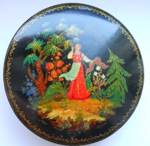 ШКАТУЛКА " Палех" 1958г