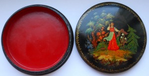 ШКАТУЛКА " Палех" 1958г