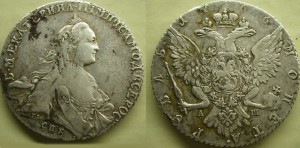 Рубль 1766 СПБ АШ TI (в продаже 1 сутки)