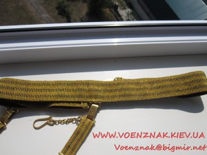 Ремень Генеральский, сост. ЛЮКС, золотая метализированя нить