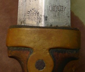 Бебут 1916 год в сохране, клейма.