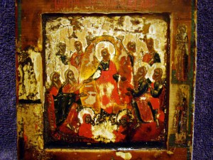 Икона "Воскресение Христово (Сошествие во ад)". 18в. Ковчег.