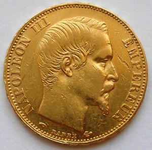 Франция 20 франков 1857 и 1911 гг