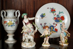 статуэтки, вазы, тарелка Meissen, Rosenthal