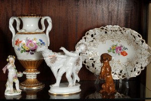 статуэтки, вазы, тарелка Meissen, Rosenthal