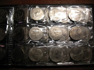 Полный набор юбилейных рублей 1965 - 1991 г.  64 шт. +