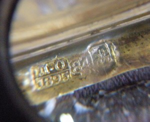 Тихвинская икона Божией Матери. Серебряный оклад, золочение.