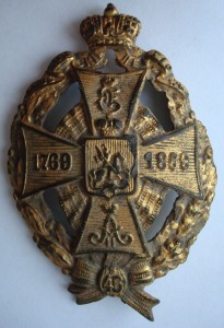 Знак 46-го пехотного Днепровского полка (бронза)