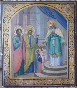 Икона "Введение во храм Пресвятой Богородицы"