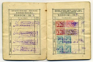 Документ ВСЕРАБИС 1929 год (Работники искусства)