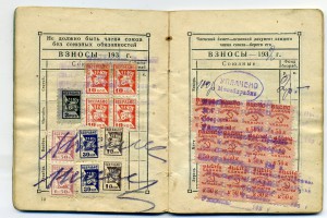 Документ ВСЕРАБИС 1929 год (Работники искусства)