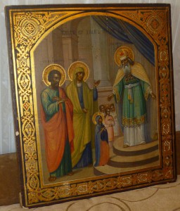 Икона "Введение во храм Пресвятой Богородицы"
