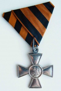 Георгиевский крест 4 степени на колодке.