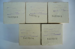 ОВ  2 ст.юбилейные 5 шт. с док. номера поддряд