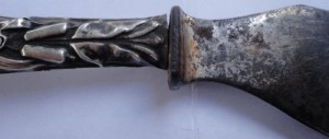 Нож Кустарная Артель С. Павлово, серебро 84