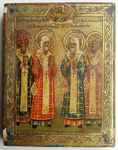 Святые митрополиты (миниатюра, на золоте) !!!