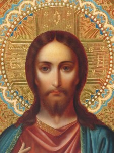 Икона Господь Вседержитель. Аналой. Киот.