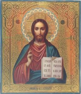 Икона Господь Вседержитель. Аналой. Киот.