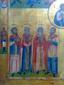 икона большая четырехчастная