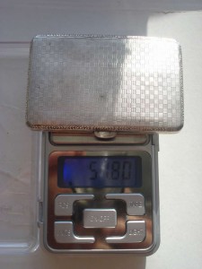 Портсигар серебро 800 пробы