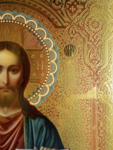 Икона Господь Вседержитель. Аналой. Киот.