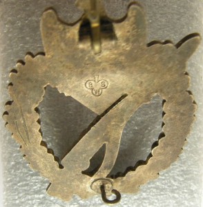 Пехотник - клеймо [b]BSW[/b], цинк- массив , остатки  серебр