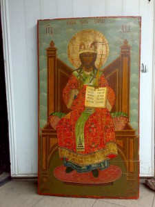 икона большая Царь на троне