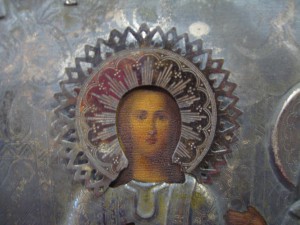 Икона Покров Пресвятой Богородицы , серебро
